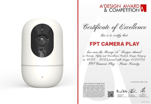 FPT Camera Play thắng giải A’Design - cuộc thi thiết kế hàng đầu thế giới - Ảnh 1.