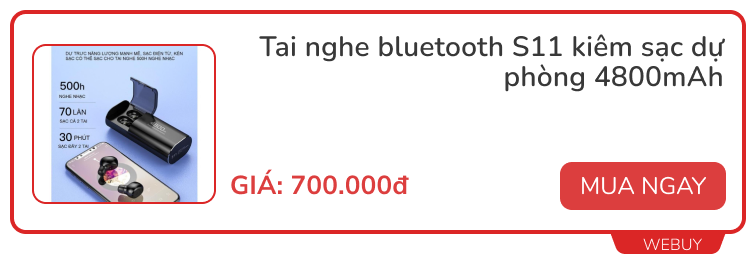 Tai nghe bluetooth kiêm sạc dự phòng cho điện thoại: Giá từ 350.000đ, dung lượng pin lên đến 10.000mAh - Ảnh 4.