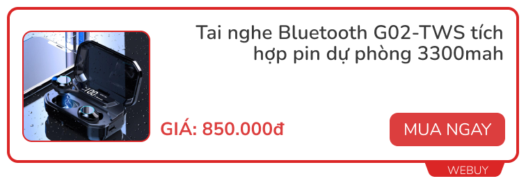 Tai nghe bluetooth kiêm sạc dự phòng cho điện thoại: Giá từ 350.000đ, dung lượng pin lên đến 10.000mAh - Ảnh 7.