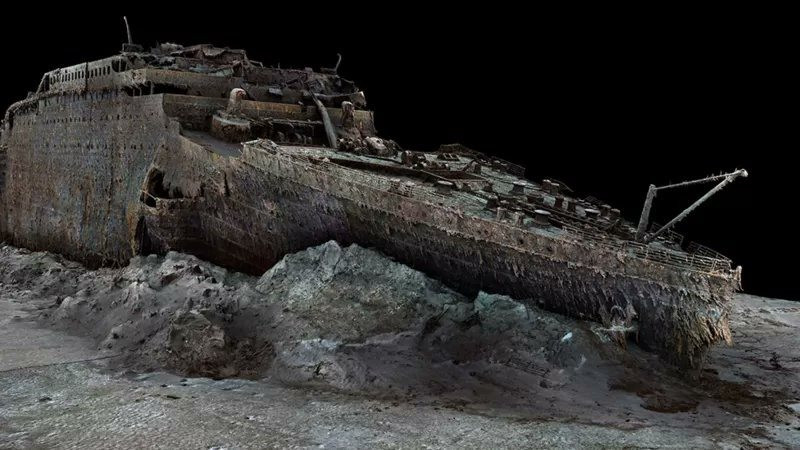 Titanic sẽ trông ra sao nếu bị rút cạn nước xung quanh: Công nghệ 3D cho thấy biểu tượng một thời của ngành công nghiệp hàng hải sẽ trông ra sao ở trên bờ - Ảnh 4.