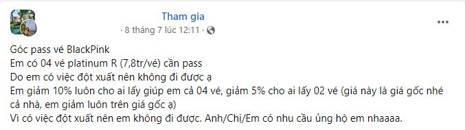 Đua nhau rao bán vé BlackPink: Giảm 10% so với giá gốc, cam kết ship tận nơi hoặc trao vé tại sân vận động để đảm bảo không bị lừa - Ảnh 3.