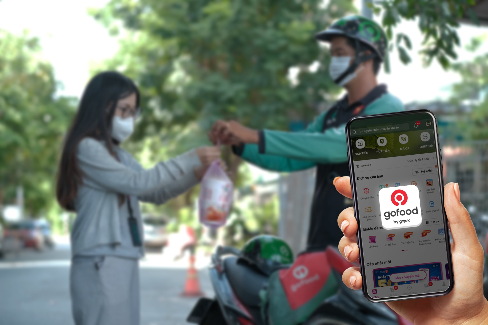 Gojek bất ngờ đưa tính năng đặt đồ ăn lên ứng dụng MoMo, tiếp cận tập người dùng hơn 31 triệu - Ảnh 1.