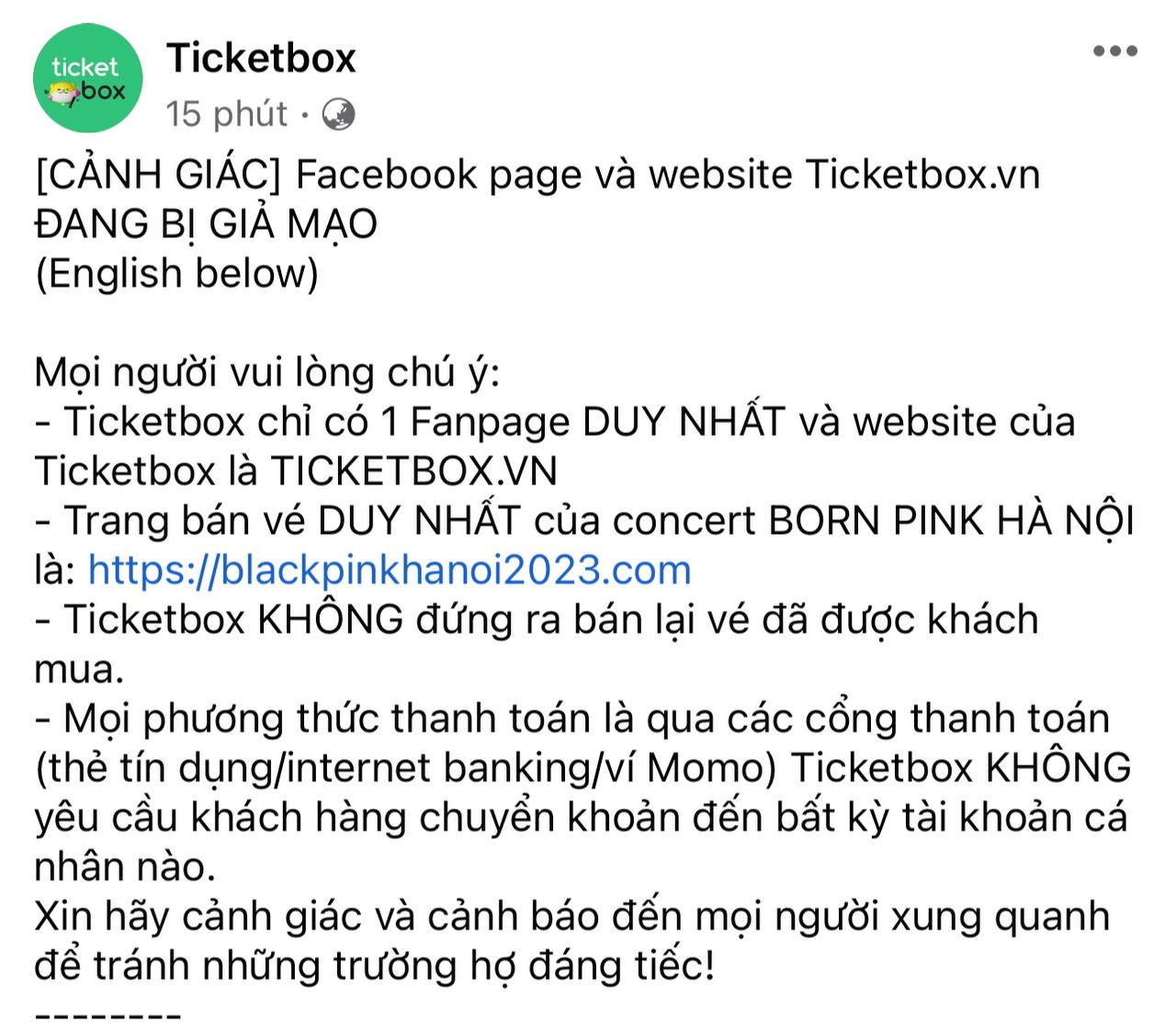 Đơn vị phát hành vé concert BLACKPINK bị giả mạo website, nhắn tin cho fan để pass vé - Ảnh 1.