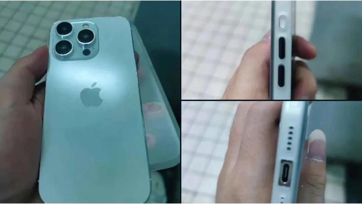 Mô hình cho thấy thiết kế hoàn chỉnh của iPhone 15 Pro, có thay đổi nổi bật với iPhone 14 - Ảnh 1.