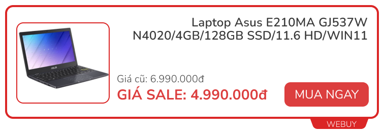 Giữa tháng bạt ngàn deal xịn: Laptop chỉ từ 4,99 triệu đồng, loạt phụ kiện công nghệ sale đến 50% - Ảnh 2.