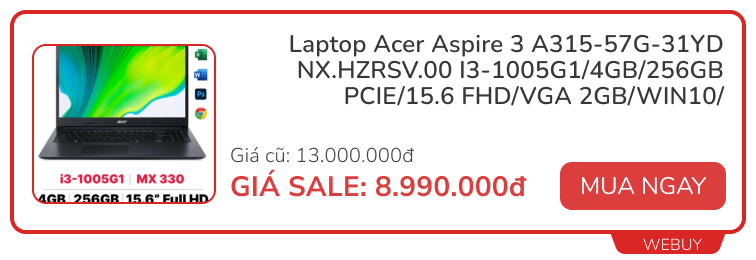 Giữa tháng bạt ngàn deal xịn: Laptop chỉ từ 4,99 triệu đồng, loạt phụ kiện công nghệ sale đến 50% - Ảnh 3.
