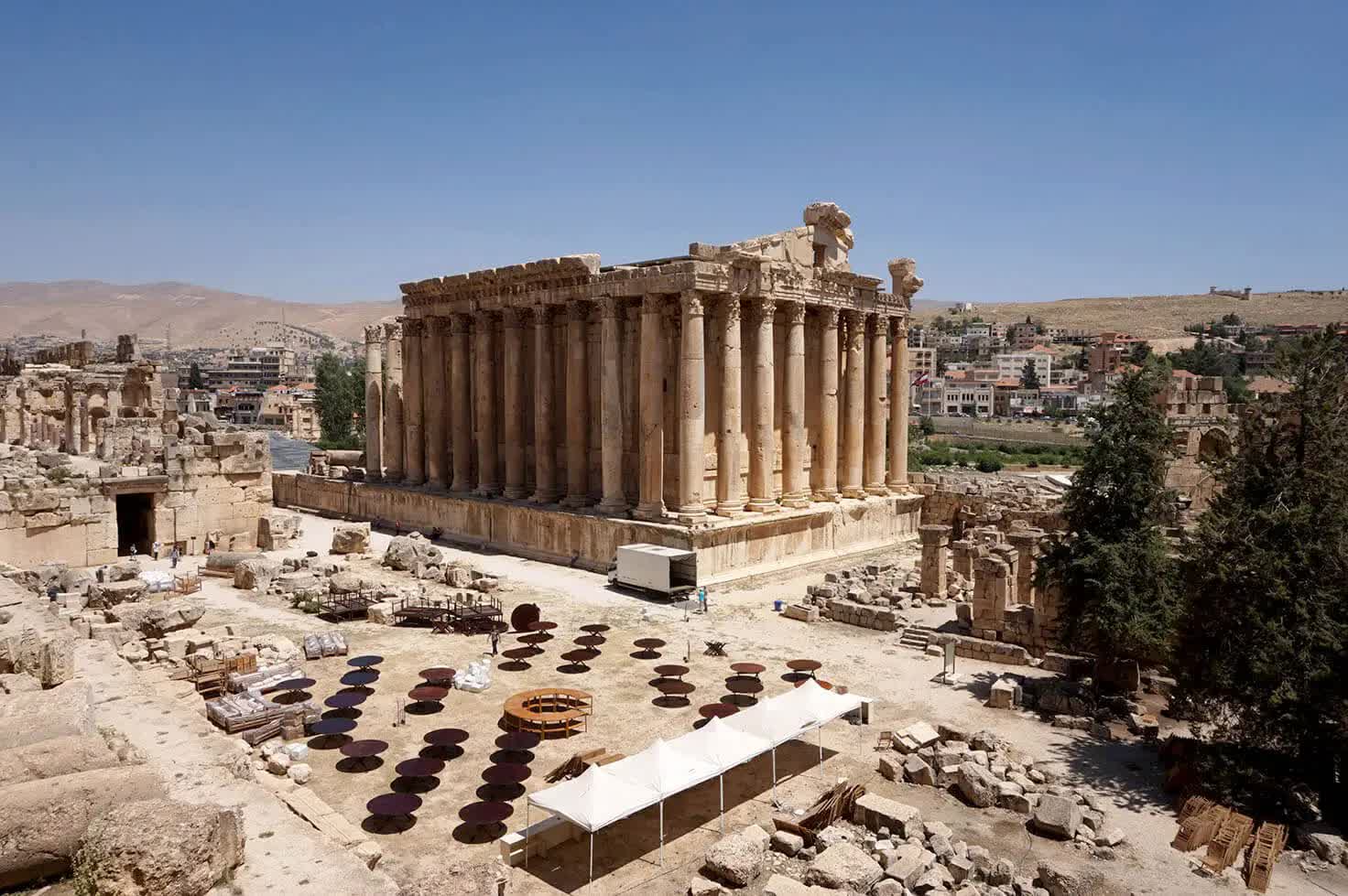 Baalbek Lebanon di tích khảo cổ đền Jupiter