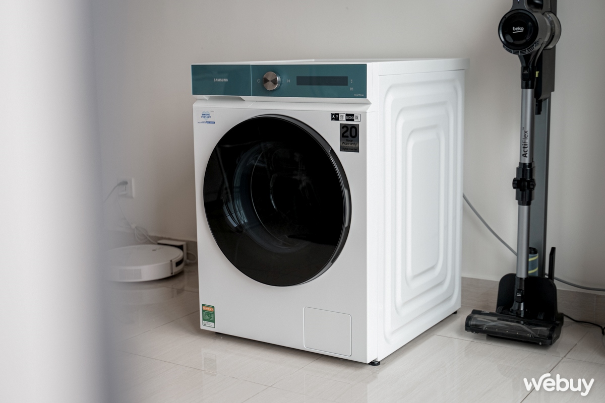 Máy giặt sấy thông minh Samsung Bespoke AI: Tự động đề xuất chế độ, phân tích độ bẩn và nhiều thứ khác - Ảnh 1.