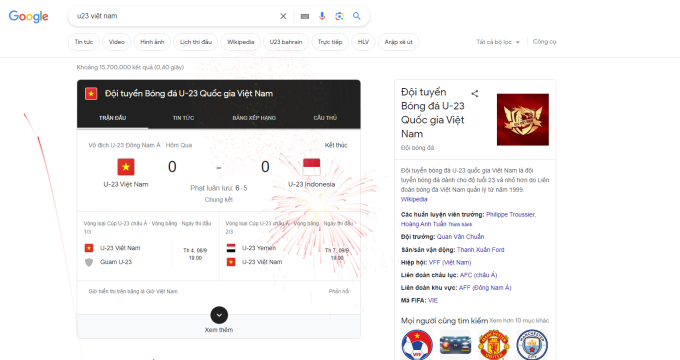 Google tặng quà đặc biệt mừng U23 Việt Nam lên ngôi vô địch - Ảnh 2.