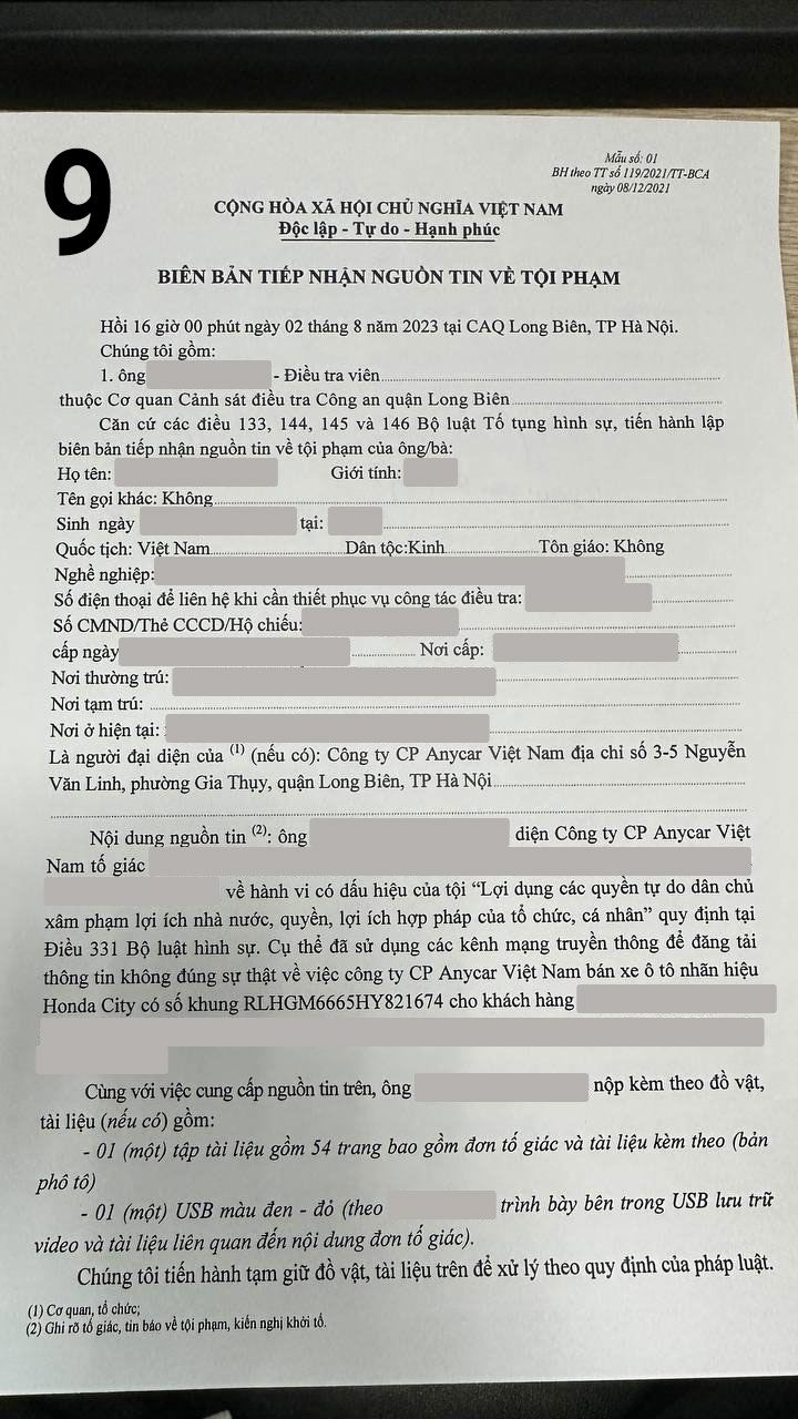 Vụ Honda City tua ODO: Anycar tố giác tới công an, khẳng định không có giấy tờ chứng minh xe đã đi 18 vạn km - Ảnh 5.