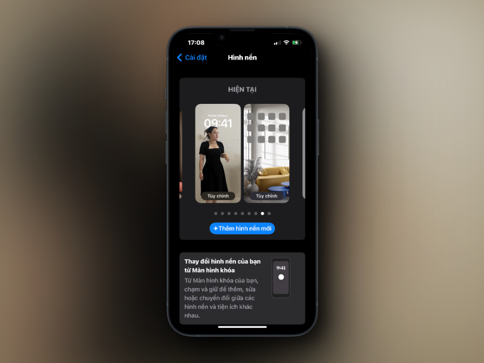 Cách tuỳ chỉnh ảnh, widget, phông chữ và dùng nhiều nền cho màn hình khoá  iOS 16