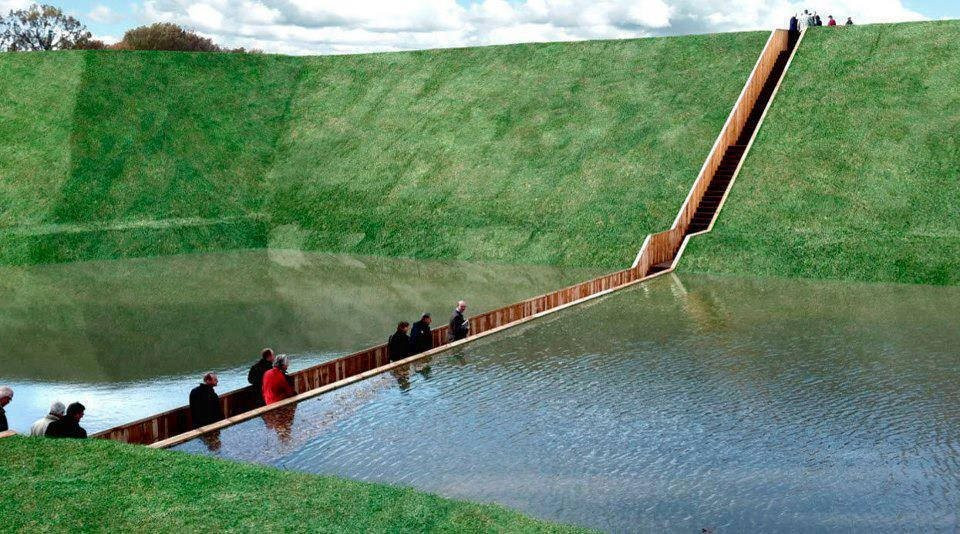 Chỉ chi hơn 8 tỷ, một quốc gia xây dựng thành công ‘cầu gỗ tàng hình’ giữa mặt nước khiến cả thế giới ngỡ ngàng - Ảnh 1.