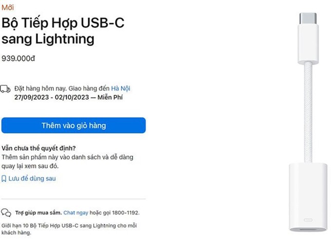 Người dùng phải mất gần 1 triệu đồng để dùng cổng Lightning trên iPhone 15 - Ảnh 1.