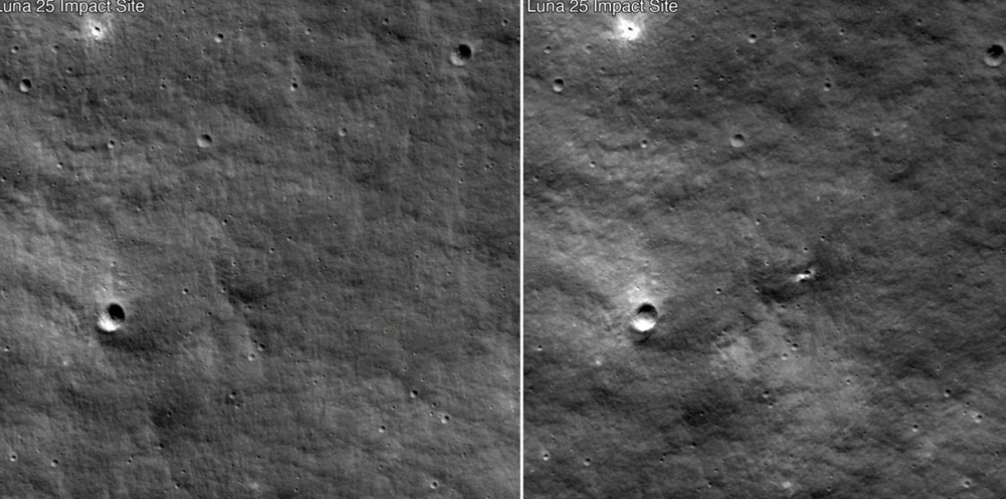 Tàu thăm dò Nga rơi có thể đã tạo miệng hố 10m trên Mặt Trăng - Ảnh 1.