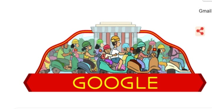 Google Doodle chào mừng ngày Quốc khánh Việt Nam - Ảnh 1.