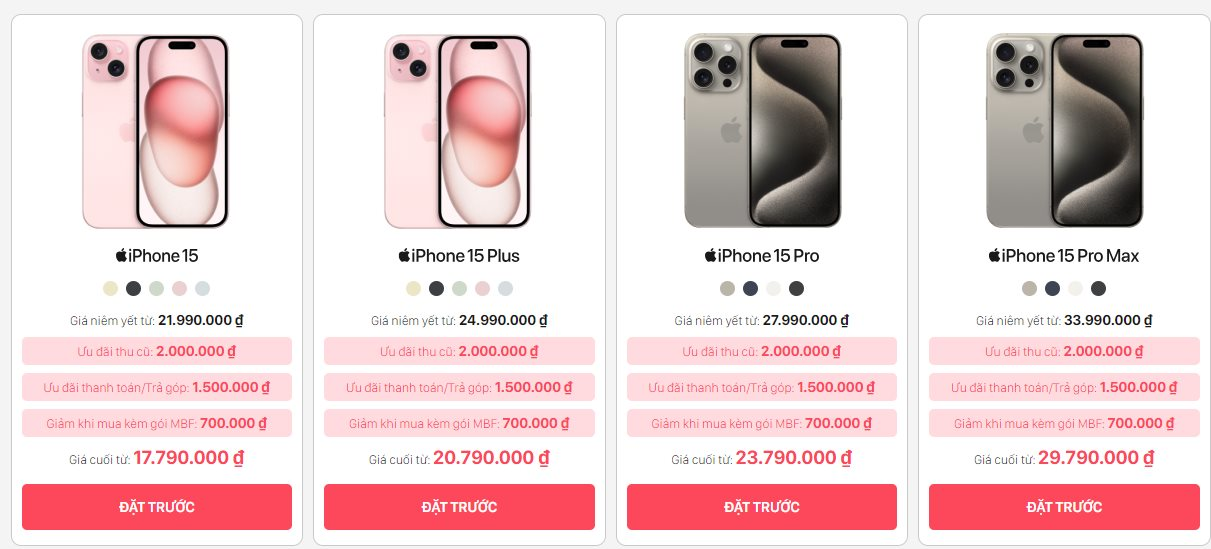 iPhone 15 series chính thức mở đặt trước, các hệ thống bán lẻ tại Việt Nam lại lao vào 'cuộc chiến giá rẻ' - Ảnh 10.