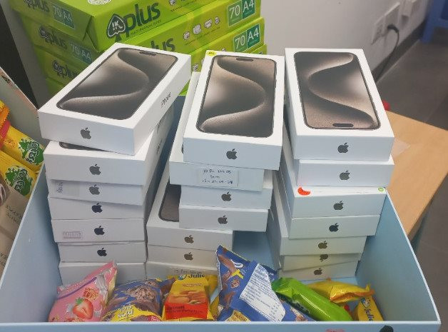 Hải quan Đà Nẵng tạm giữ lô hàng 20 iPhone 15 Pro Max, trị giá 700 triệu đồng - Ảnh 1.