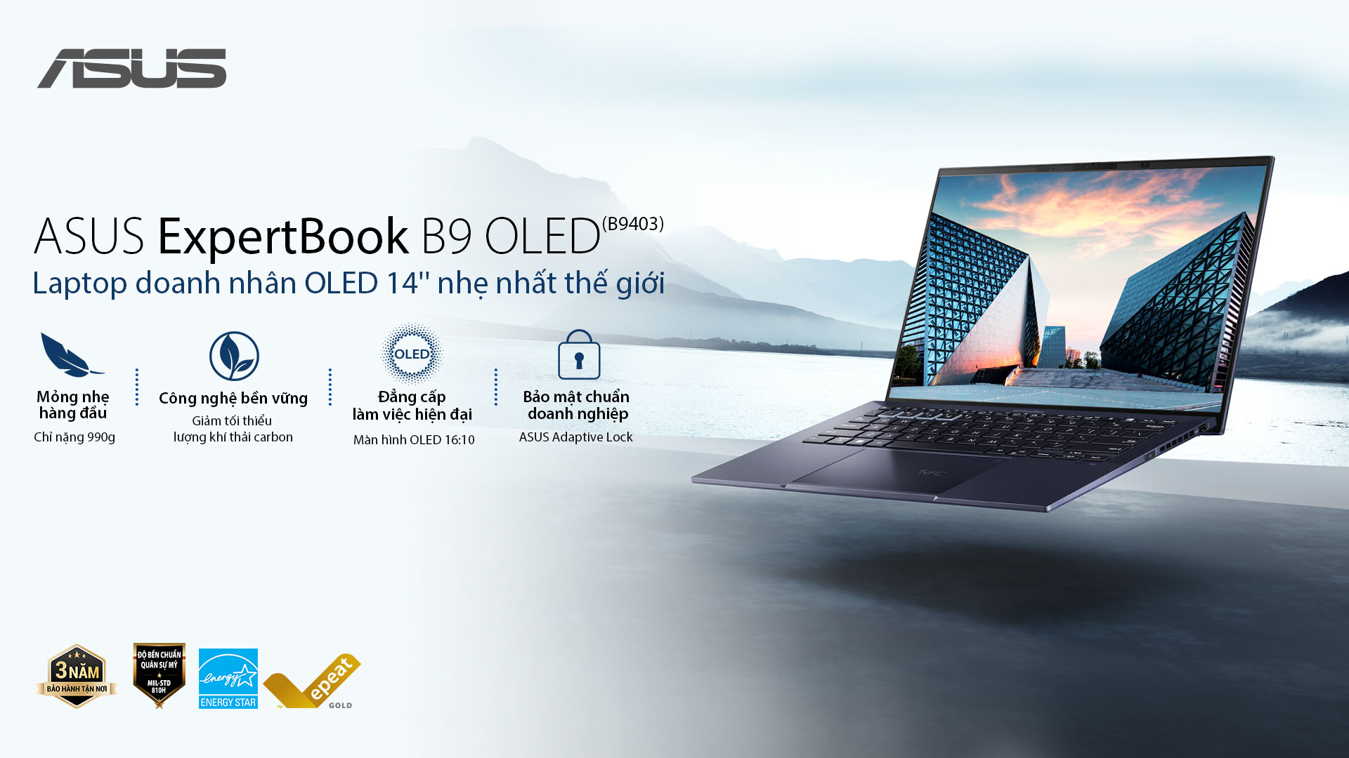 ASUS giới thiệu laptop OLED 14 inch siêu nhẹ cùng loạt máy tính Expert Series - khi doanh nhân hướng tới cuộc sống xanh - Ảnh 3.