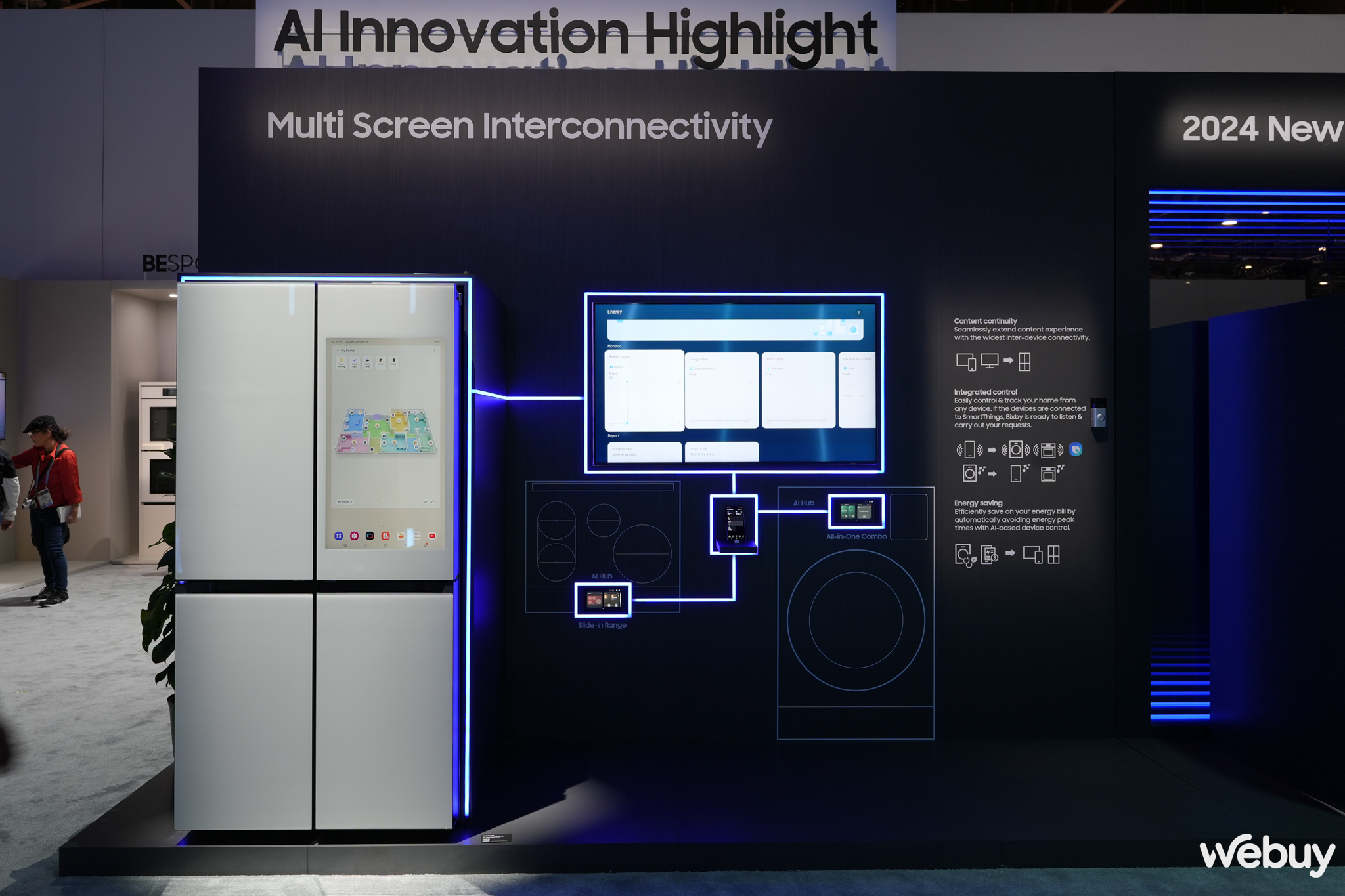 Đồ gia dụng Samsung Bespoke AI mới: Nghe điện bằng máy giặt, xem camera chuông cửa bằng bếp từ và nhiều hơn thế- Ảnh 11.