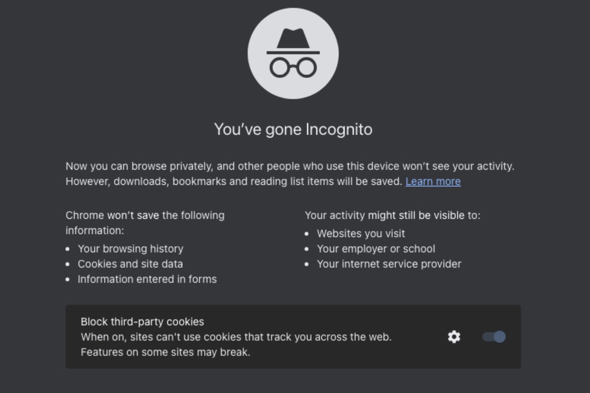 Google cập nhật chế độ Ẩn danh trên Chrome, nhắc nhở bạn không thể ẩn danh trước Google và những trang web khác- Ảnh 2.