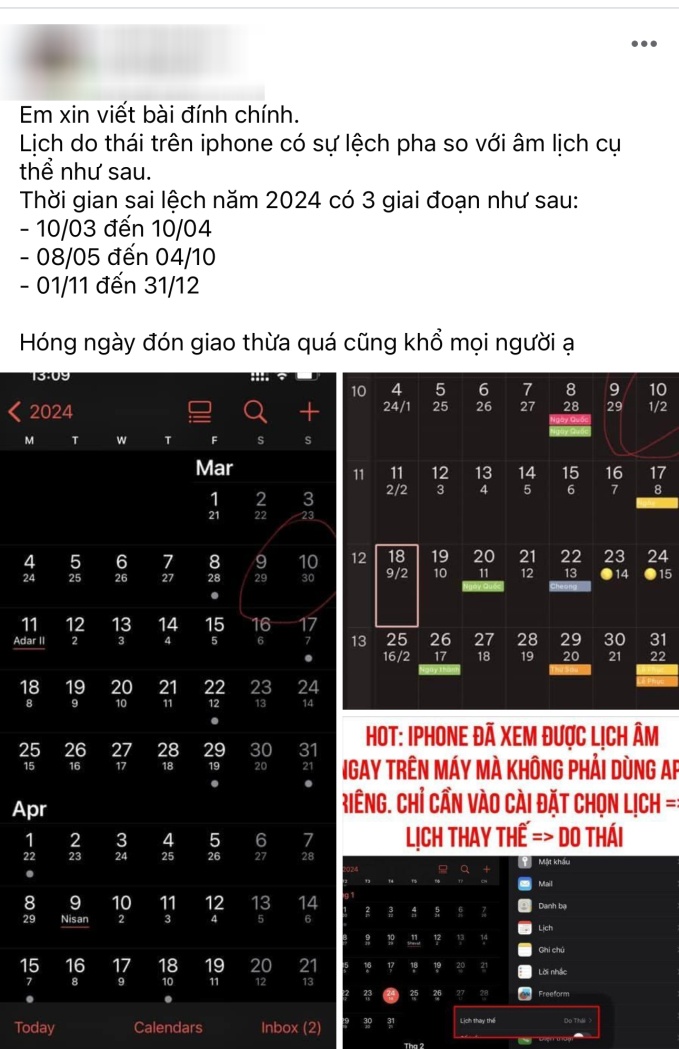 Cách xem lịch âm trên iPhone bỗng lan truyền chóng mặt: Nhìn thì hay nhưng đừng dại làm theo kẻo gặp rắc rối khôn lường- Ảnh 2.