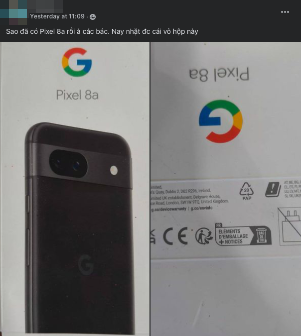 Người Việt để lộ smartphone chưa ra mắt của Google- Ảnh 1.
