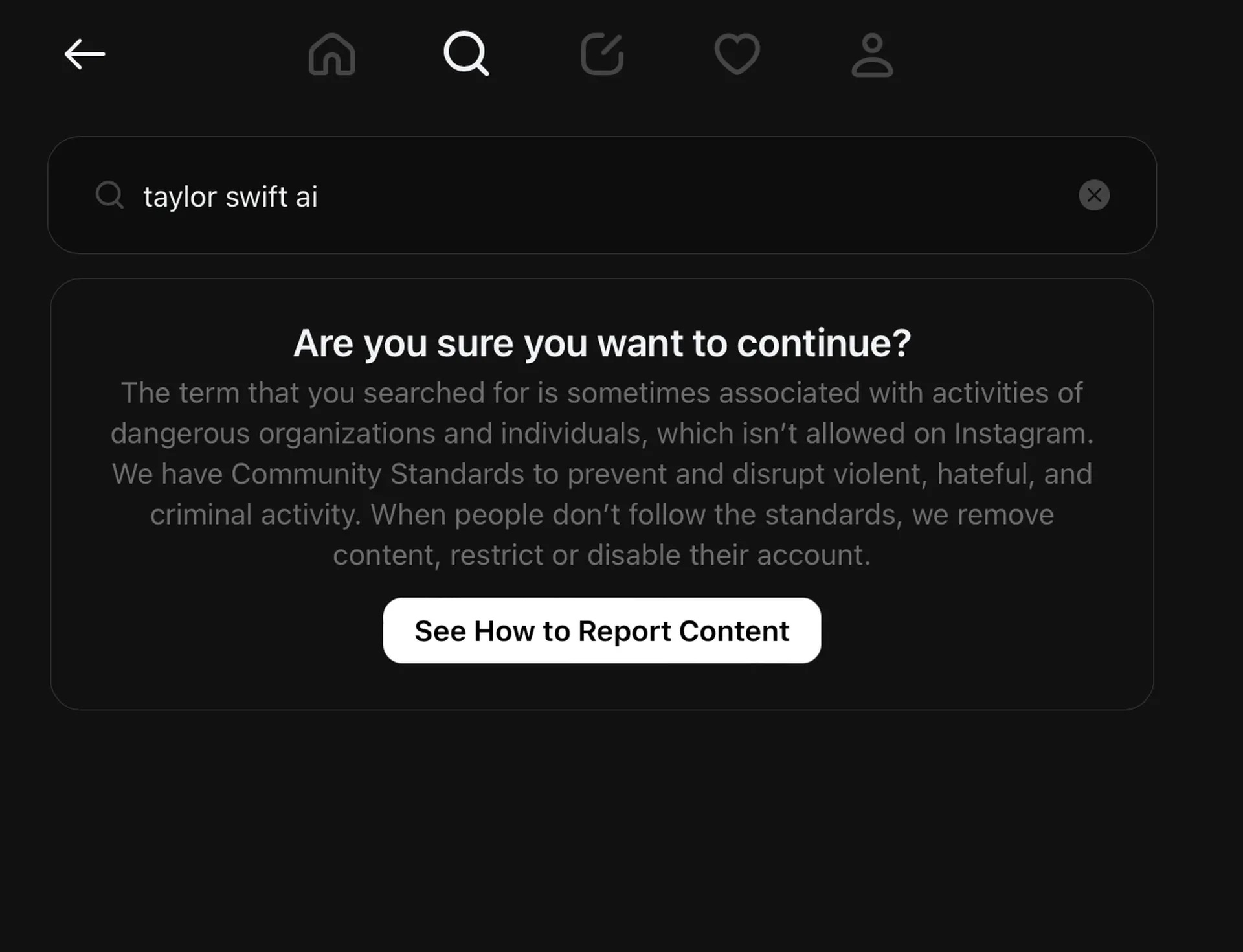 X chặn người dùng tìm kiếm  X chặn người dùng tìm kiếm