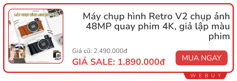 Loạt đồ hay đang sale: Tai nghe trong suốt, máy chiếu mini, máy ảnh vintage... mua làm quà 20/10 cũng hết nấc- Ảnh 5.