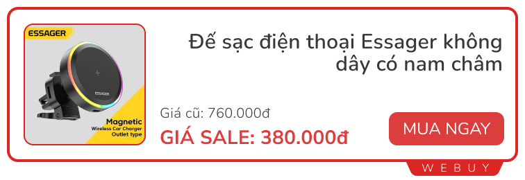 Check ngay 10 deal phụ kiện ô tô giảm tới 50%: Máy hút bụi, đế sạc cho đến búa thoát hiểm đa năng...- Ảnh 2.