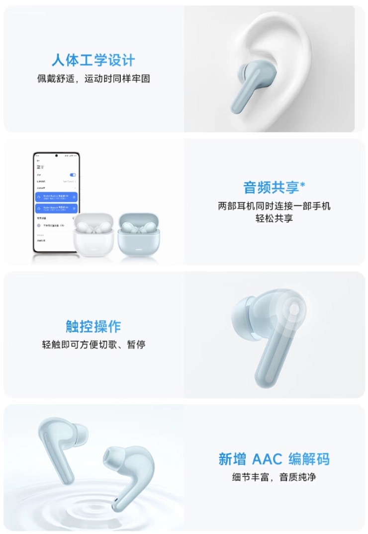 Xiaomi ra mắt tai nghe true wireless giá rẻ mới: Thiết kế in-ear, hỗ trợ ANC, pin 7 giờ- Ảnh 5.