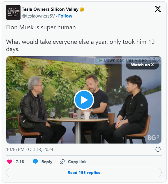 Hoàn thành công việc của 4 năm chỉ trong 19 ngày, Elon Musk làm cho CEO NVIDIA phải thốt lên: "Thật siêu phàm"- Ảnh 2.