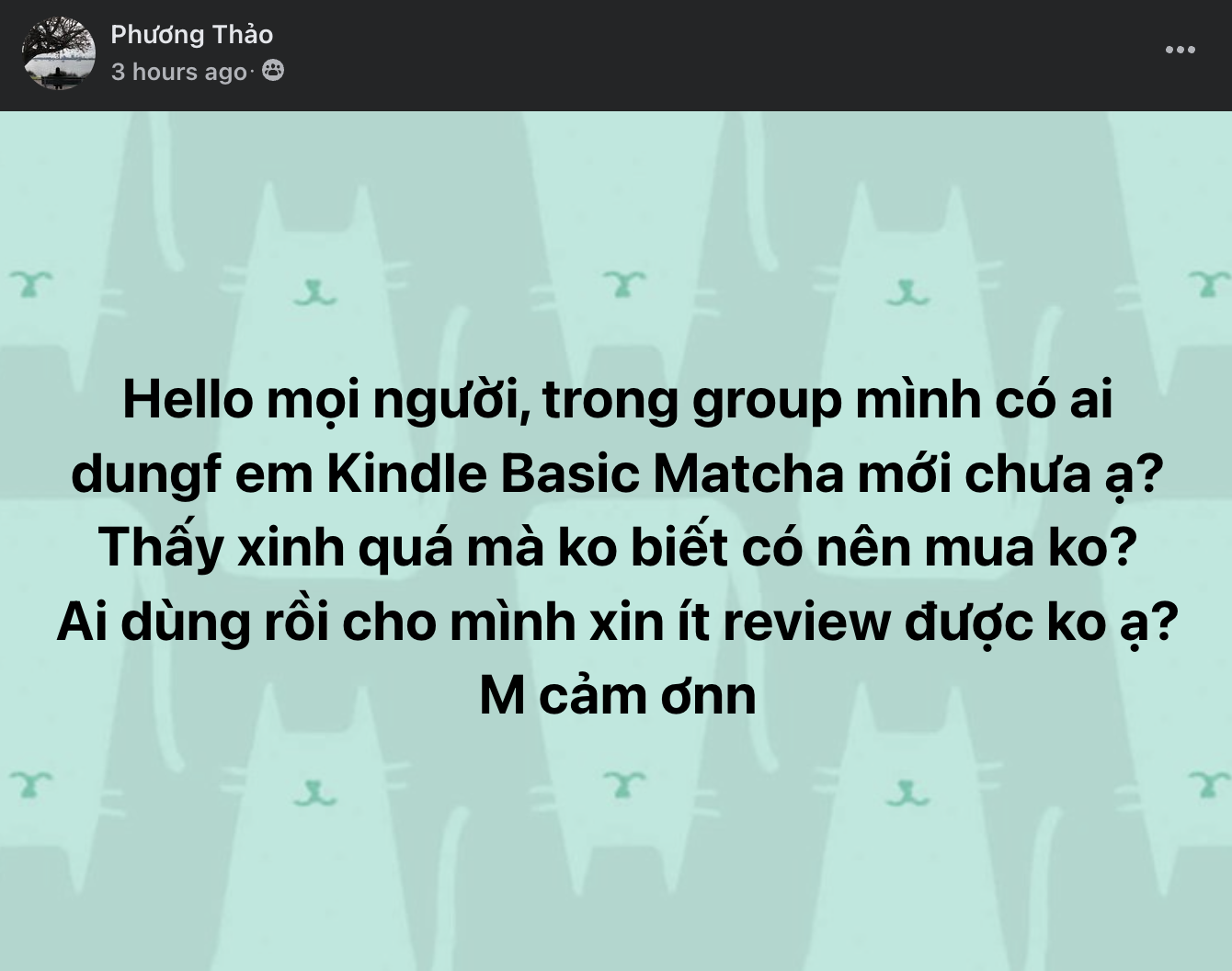 Cận cảnh chiếc Kindle màu xanh Matcha 