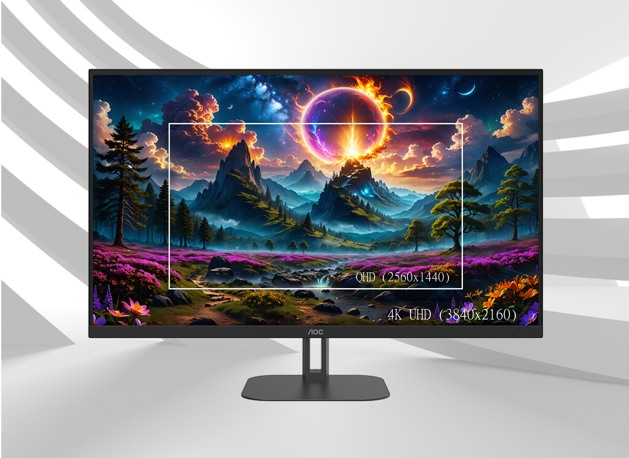 AOC U32V5N: Màn hình 4K 32 inch, trải nghiệm hình ảnh sắc nét, màu sắc sống động- Ảnh 2.