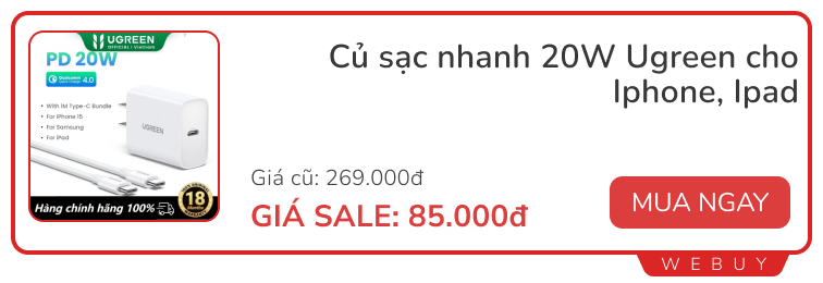 Săn sale cuối tháng: Combo chuột bàn phím 149.000đ, máy hút bụi 499.000đ, giày thể thao 319.000đ...- Ảnh 5.