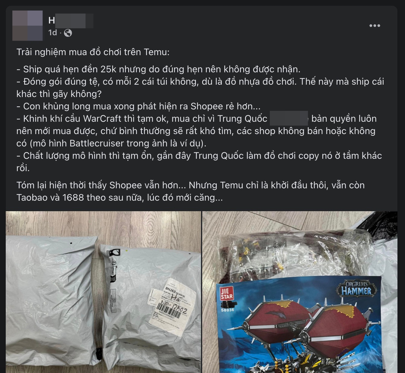 Người dùng Việt thử đặt đồ trên Temu tá hỏa: Đóng gói quá sơ sài, nhận hàng mới biết mua 