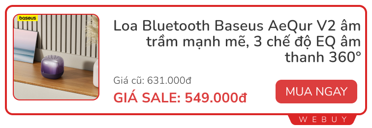 6 Deal tai nghe và loa chính hãng giảm sâu: SoundPeats, Edifier, Hoco, Baseus...- Ảnh 4.