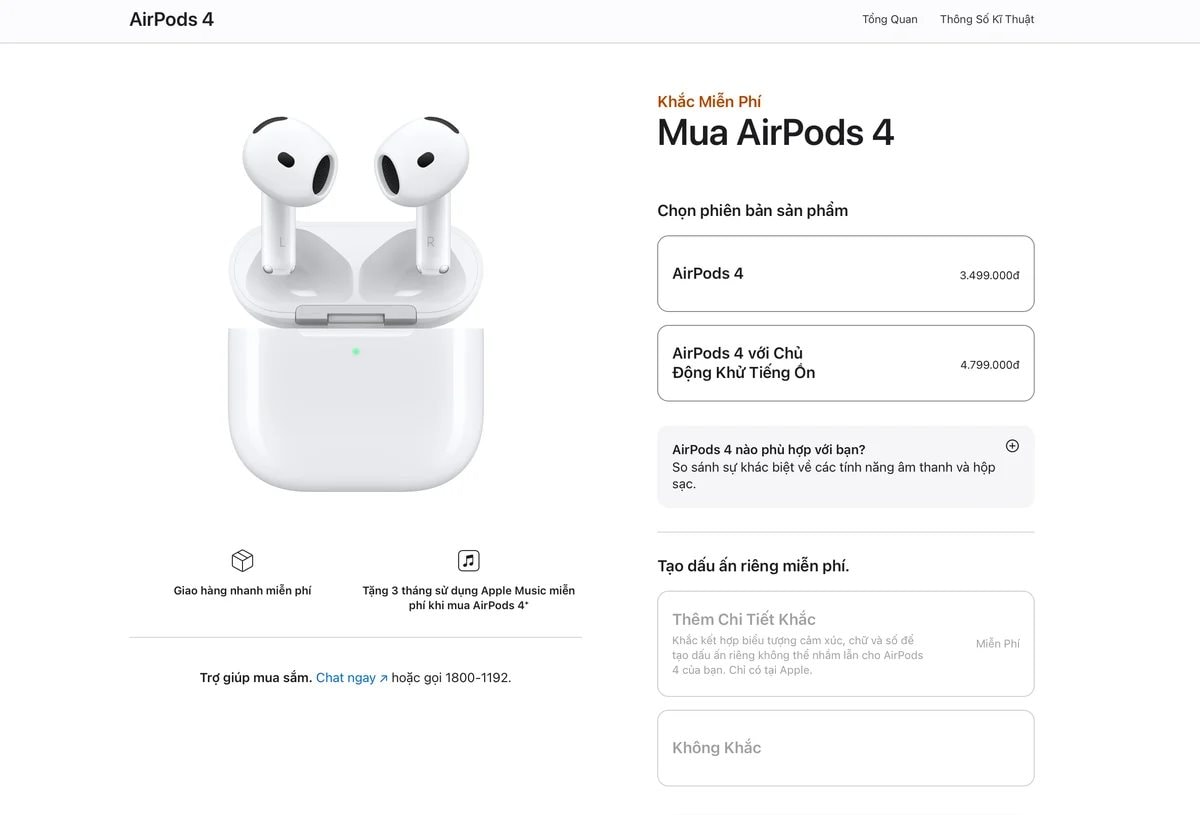 Sau iPhone 16, đến lượt AirPods 4 chính thức lên kệ tại Việt Nam- Ảnh 2.