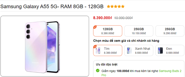 'Bom tấn tầm trung' từng bán chạy top 10 toàn cầu, vượt mặt Galaxy S24: Giá giảm chỉ còn hơn 8 triệu- Ảnh 2.