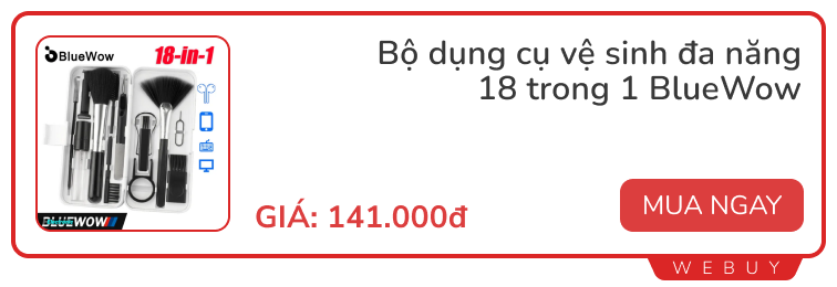 Bộ phụ kiện vệ sinh đồ công nghệ 20-in-1 giá 150.000đ xứng đáng có trên bàn làm việc bất kì ai- Ảnh 10.