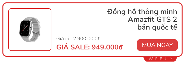 10 deal "ngon" ngày đôi 10/10: Bơm điện xe đạp giảm 40%, sạc 65W siêu mỏng 390.000đ, đồng hồ Amazfit giảm 67%- Ảnh 9.