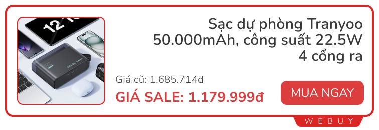 10 deal "ngon" ngày đôi 10/10: Bơm điện xe đạp giảm 40%, sạc 65W siêu mỏng 390.000đ, đồng hồ Amazfit giảm 67%- Ảnh 4.