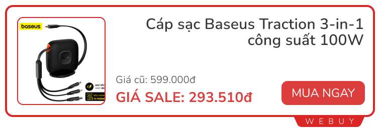 10 deal "ngon" ngày đôi 10/10: Bơm điện xe đạp giảm 40%, sạc 65W siêu mỏng 390.000đ, đồng hồ Amazfit giảm 67%- Ảnh 2.