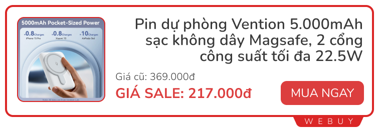 11 deal ngày đôi 11/11: Smartwatch Redmi từ 607.000đ, tai nghe chống ồn Honor -75%, cáp sạc 100W chỉ 134.000đ...- Ảnh 2.