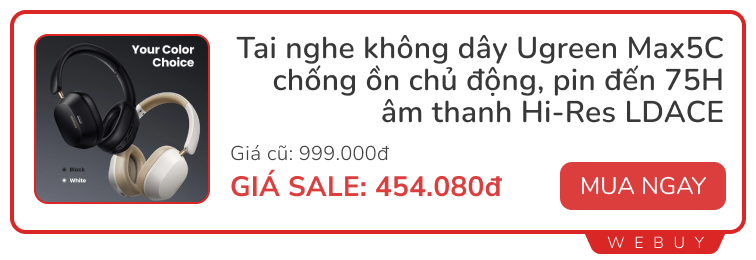 11 deal ngày đôi 11/11: Smartwatch Redmi từ 607.000đ, tai nghe chống ồn Honor -75%, cáp sạc 100W chỉ 134.000đ...- Ảnh 6.