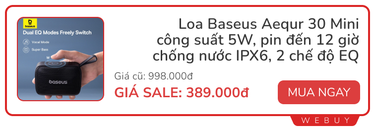 11 deal ngày đôi 11/11: Smartwatch Redmi từ 607.000đ, tai nghe chống ồn Honor -75%, cáp sạc 100W chỉ 134.000đ...- Ảnh 8.