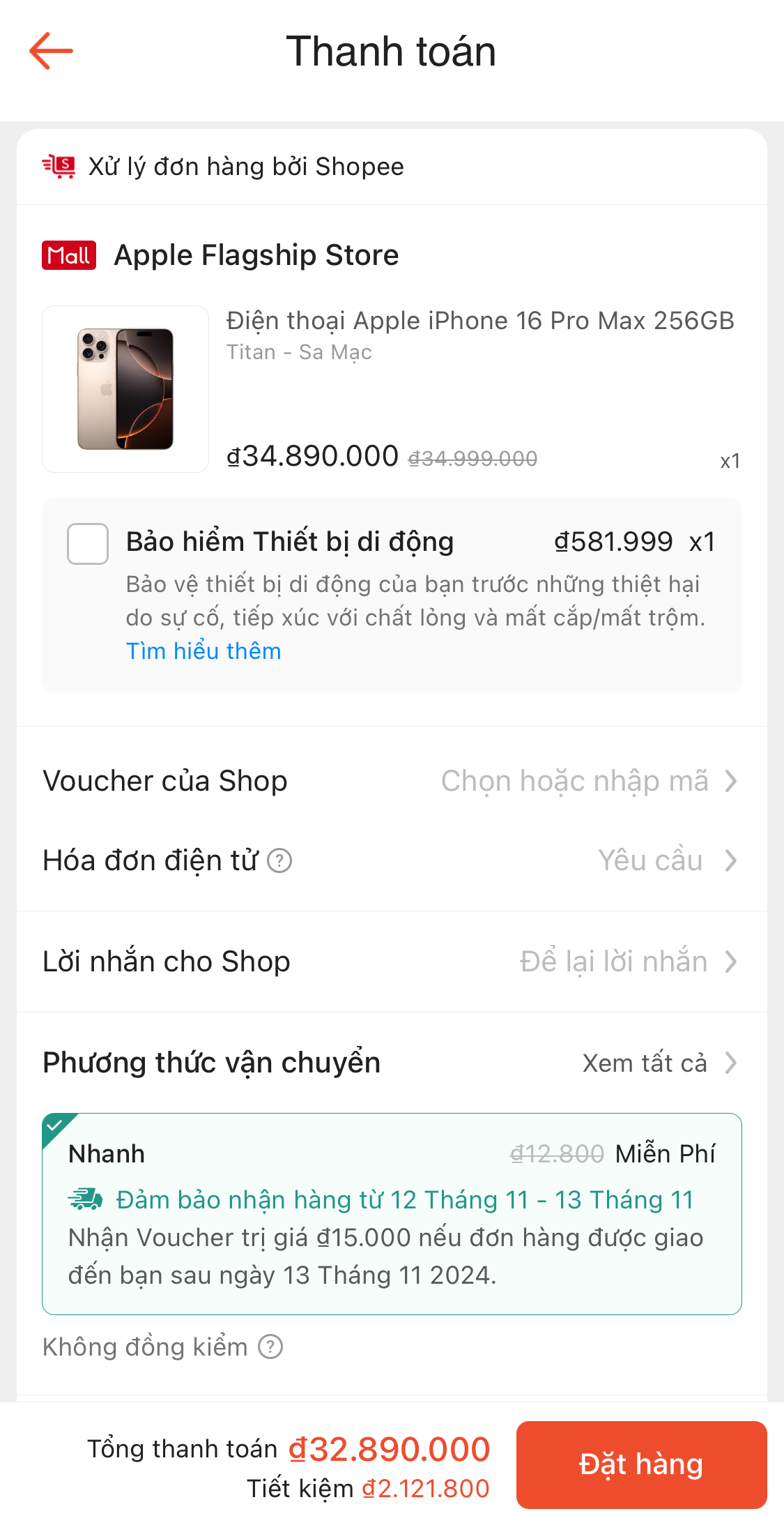 iPhone 16 Pro Max chạm giá đáy mới trong ngày sale 11/11- Ảnh 2. iPhone 16 Pro Max chạm giá đáy mới trong ngày sale 11/11- Ảnh 2.