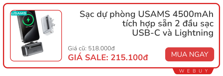 Sale ngày đôi vẫn còn: Tai nghe chống ồn Baseus 419.000đ, bàn chải điện Xiaomi T300 284.000đ, pin dự phòng mini 215.000đ- Ảnh 4.