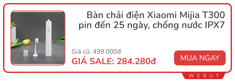 Sale ngày đôi vẫn còn: Tai nghe chống ồn Baseus 419.000đ, bàn chải điện Xiaomi T300 284.000đ, pin dự phòng mini 215.000đ- Ảnh 8.