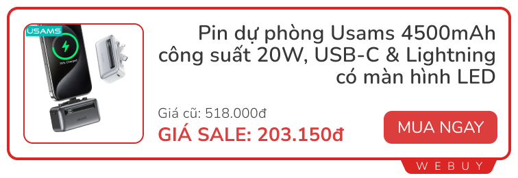 Sale cuối tháng vẫn còn: Sạc nhanh 65W 168.000đ, vòng tay Xiaomi 450.000đ, máy lau hút khô ướt Tineco giảm hơn 50%- Ảnh 3.