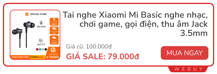 Cuối tháng cầm 100.000đ tự tin săn sale: Cáp sạc, tai nghe, đồ dùng mùa đông... món nào cũng rẻ- Ảnh 1.